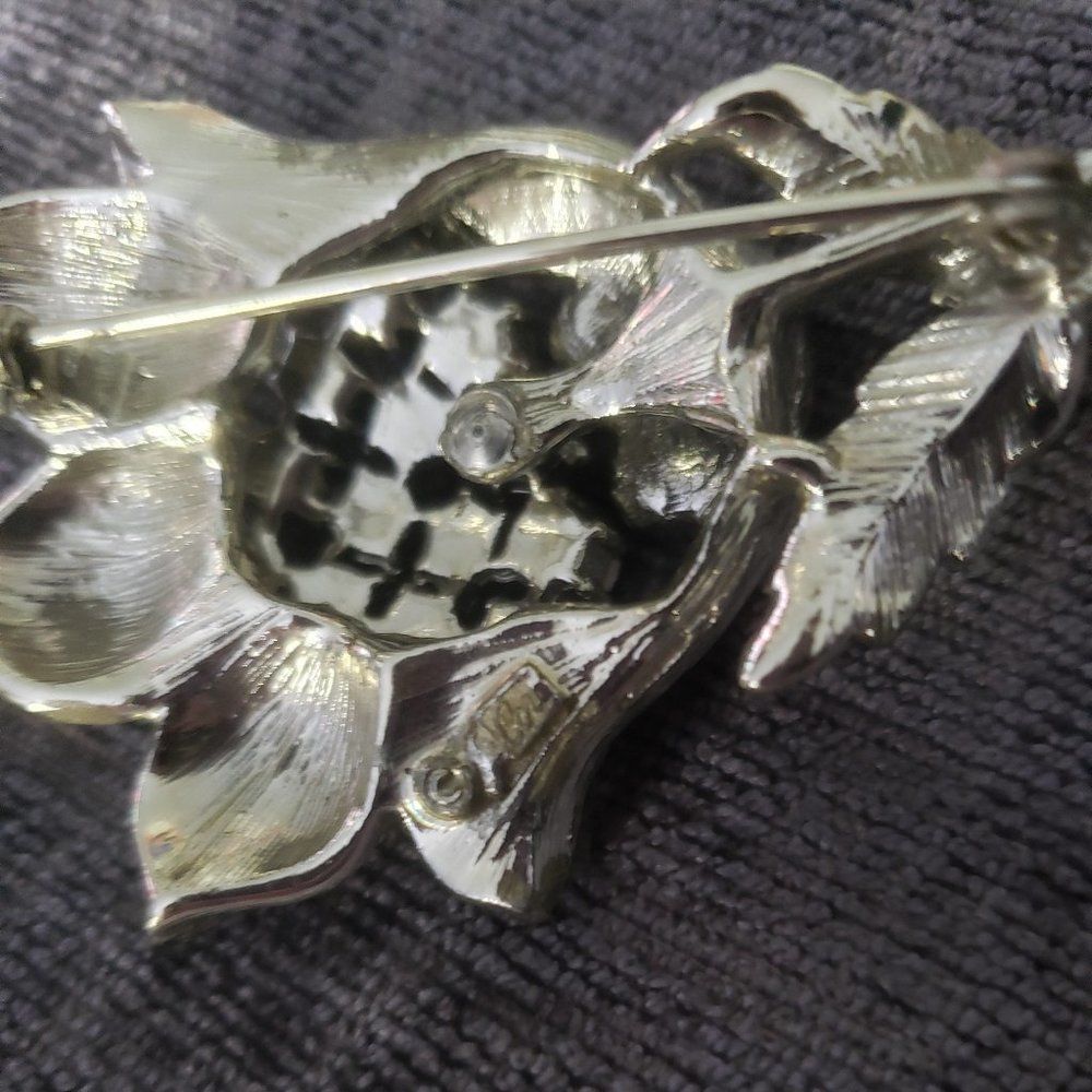 Vintage Coro Brooch Pin Aurora Borealis BEAUTIFUL! - Picture 2 of 5